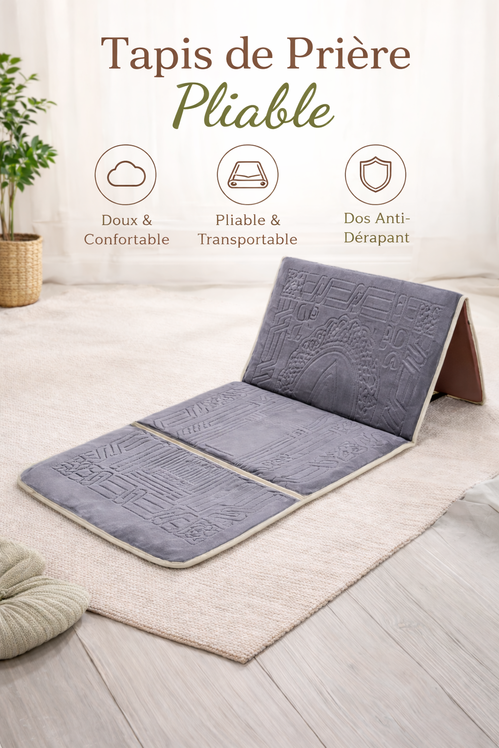 Tapis de Prière Premium Pliable